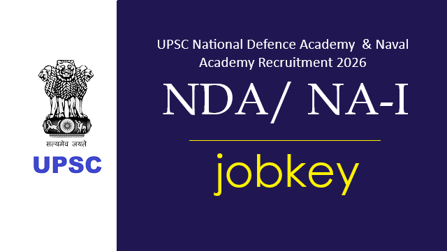 UPSC NDA I Online Form 2026-jobkey